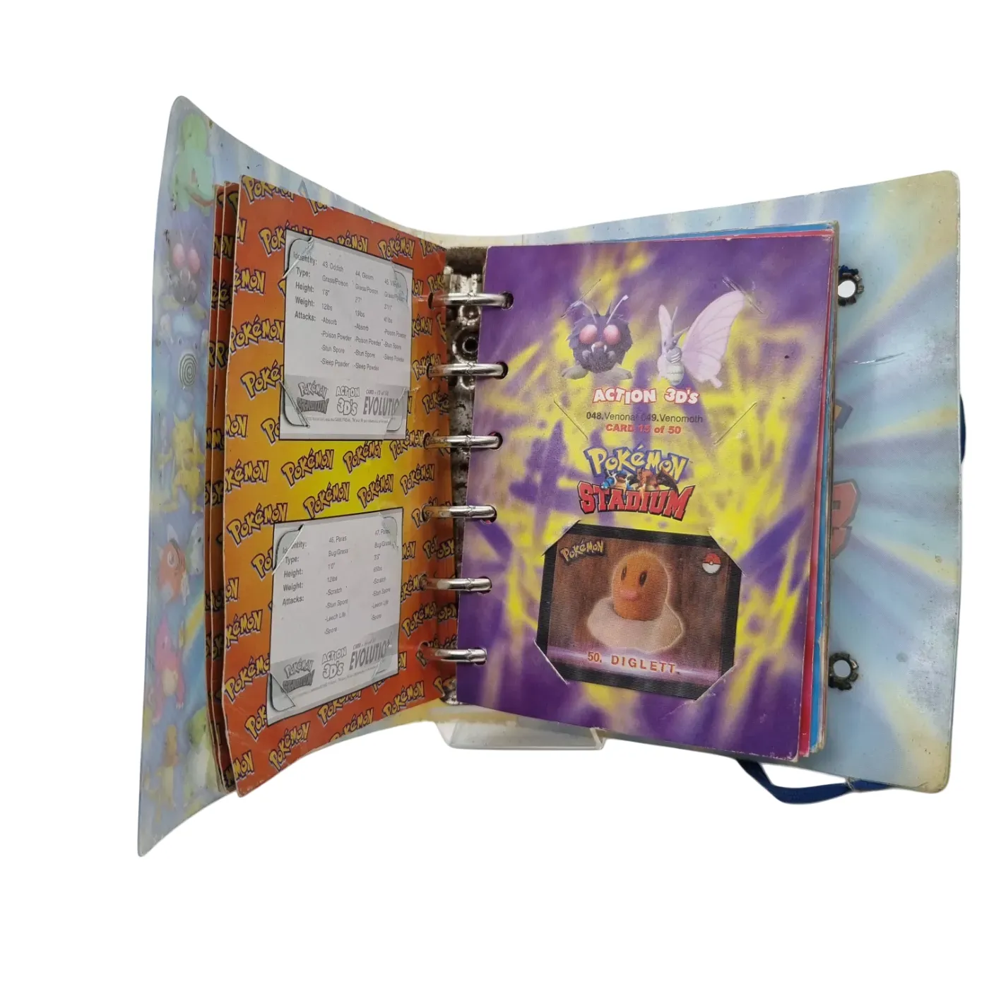 Pokémon Stadium Action 3D Collectible Cards – 42/50 Partial Set – Vintage 1999 (WR 1346883)