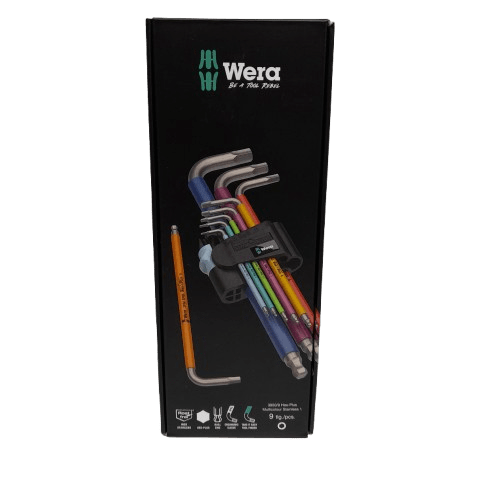Wera 3950/9 9Pce L Shape Metric Hex Key Set Like New