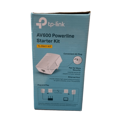 TP-Link AV600 Nano Powerline Adaptor Starter Kit TL-PA411KIT (In Box) (JN)