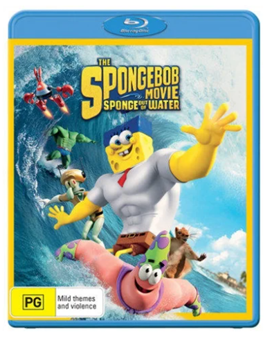 The Spongebob Movie Spone Out Of Water Blu Ray Good Condition