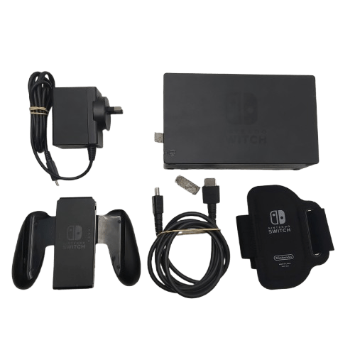 Nintendo Switch HAC-001(-01) Console with Dock, Charger, HDMI, Controller, and Grips