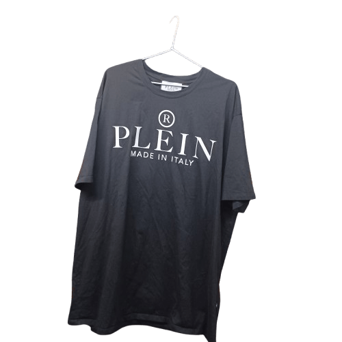 Philipp Plein Men’s T-Shirt, 5XL, Black, “Plein Made In Italy” Design On Front, Excellent Condition, With Box & Tags