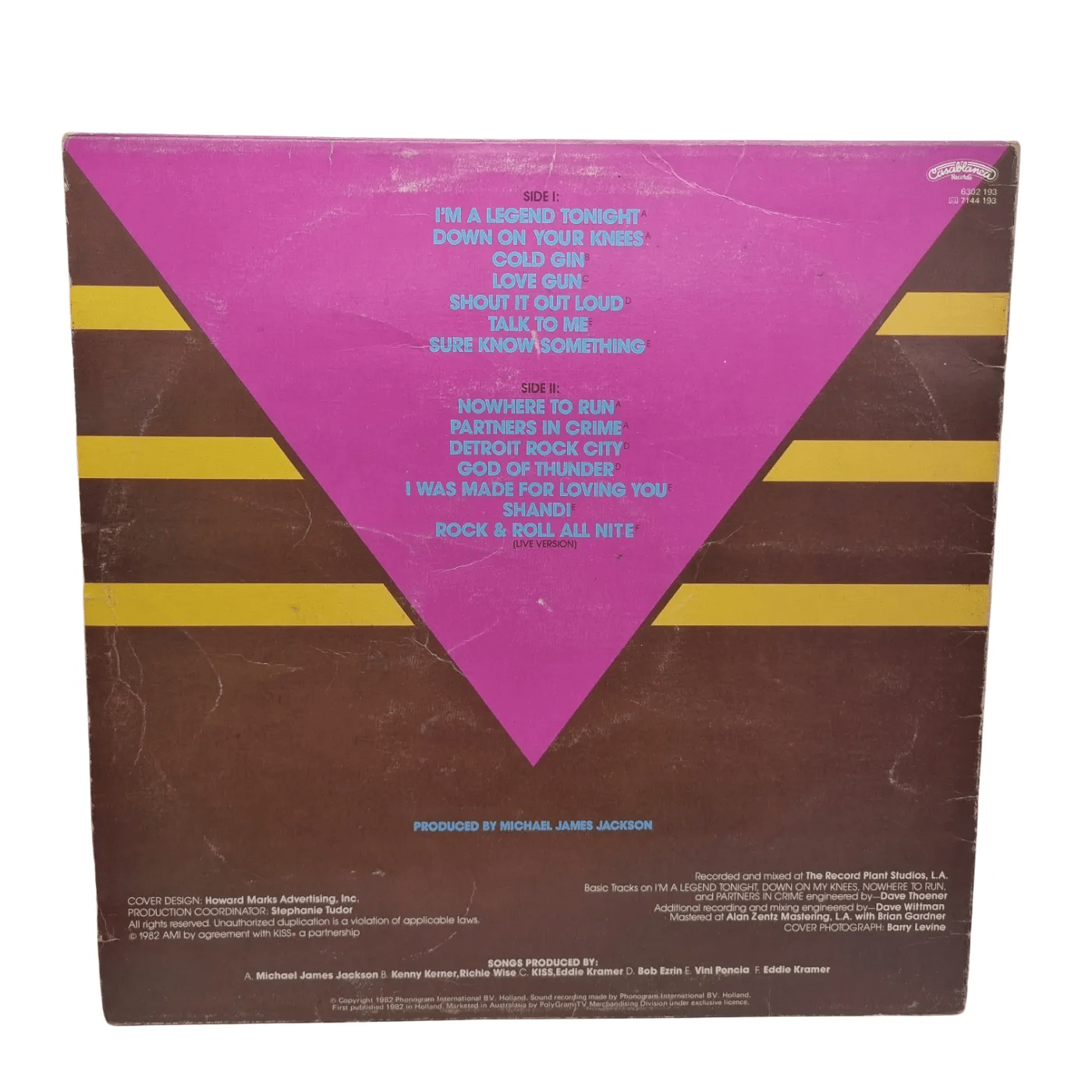 Kiss Killers  Vinyl Album
