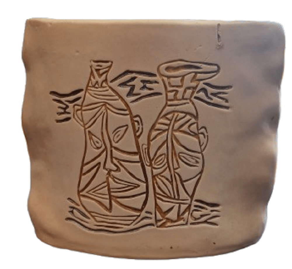 Ceramic Vase with Image