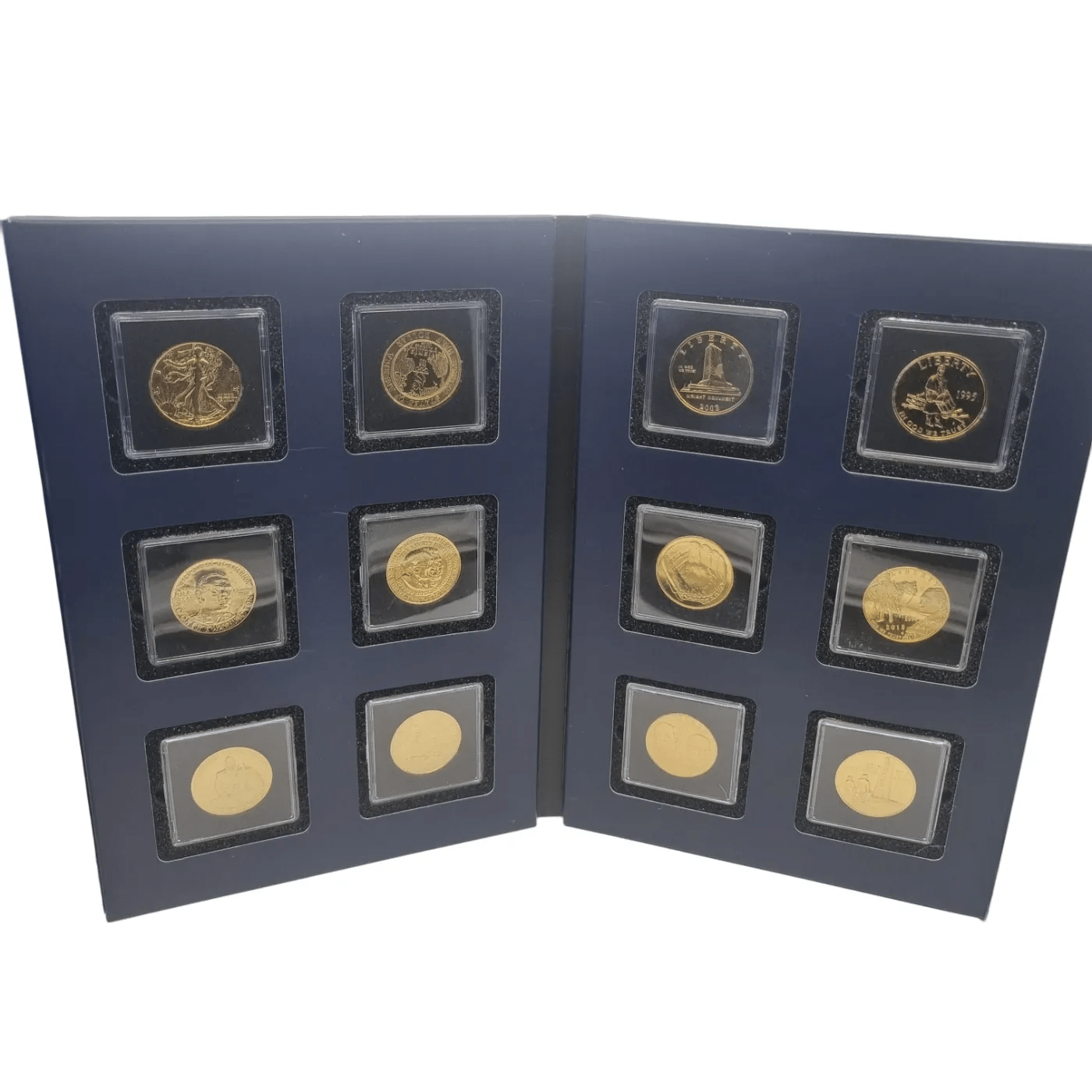 US COIN SET WAR POPPY COMMERMORATIVE  HALF DOLLAR- GOLD EDITION