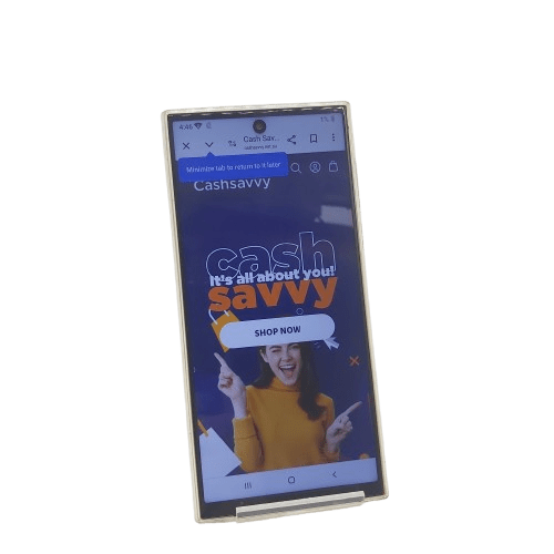SAMSUNG S24 ULTRA MOBILE PHONE 128GB WHITE Unlocked, No Charger(CP)