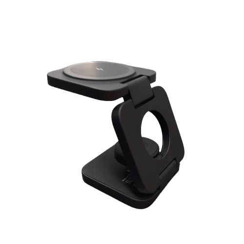 KUXIU X55 3-In-1 Foldable Magnetic Wireless Charging Station – Gray (MR)