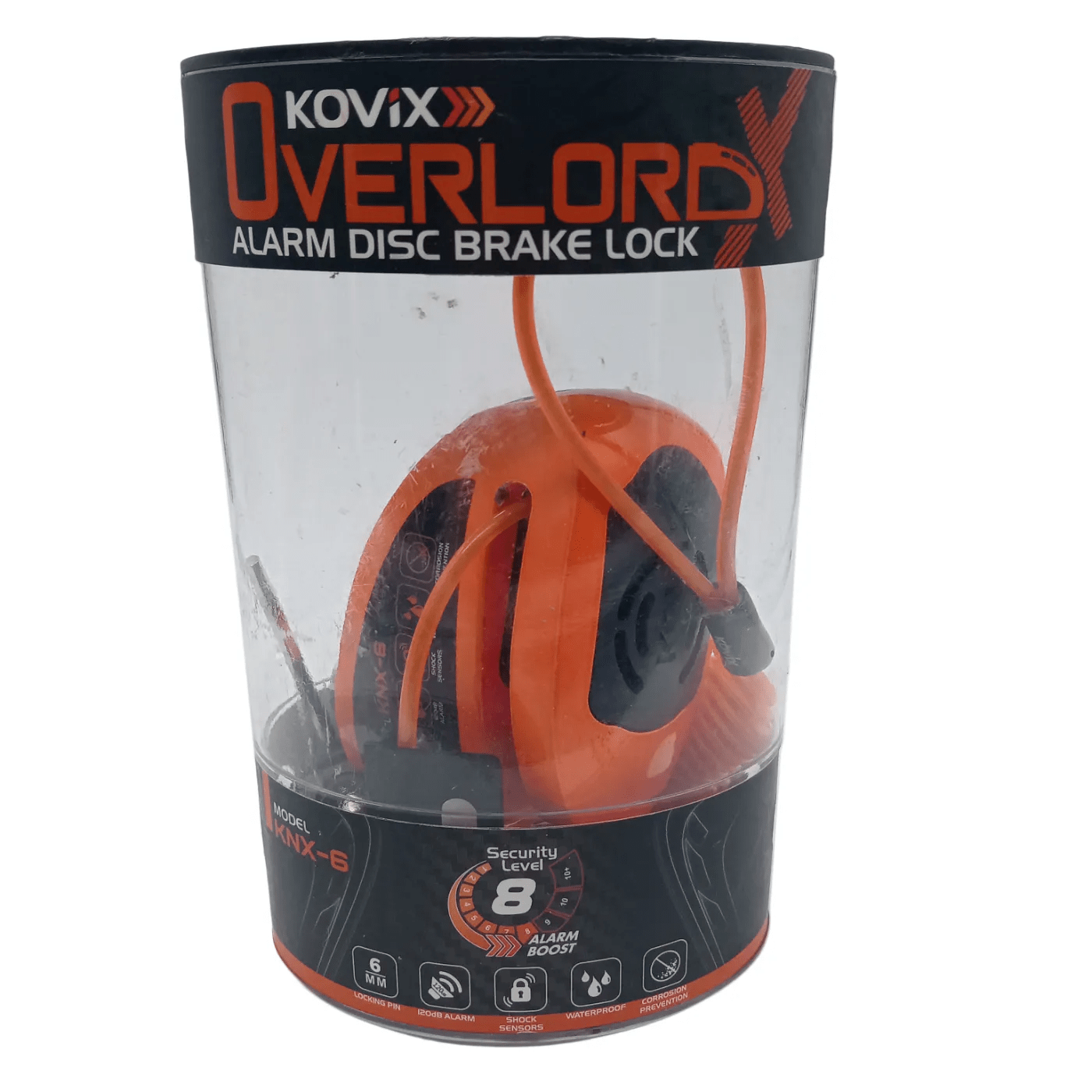 Kovix KNX-6 Orange Alarm Disc Brake Lock – In Box  (WR1345326)