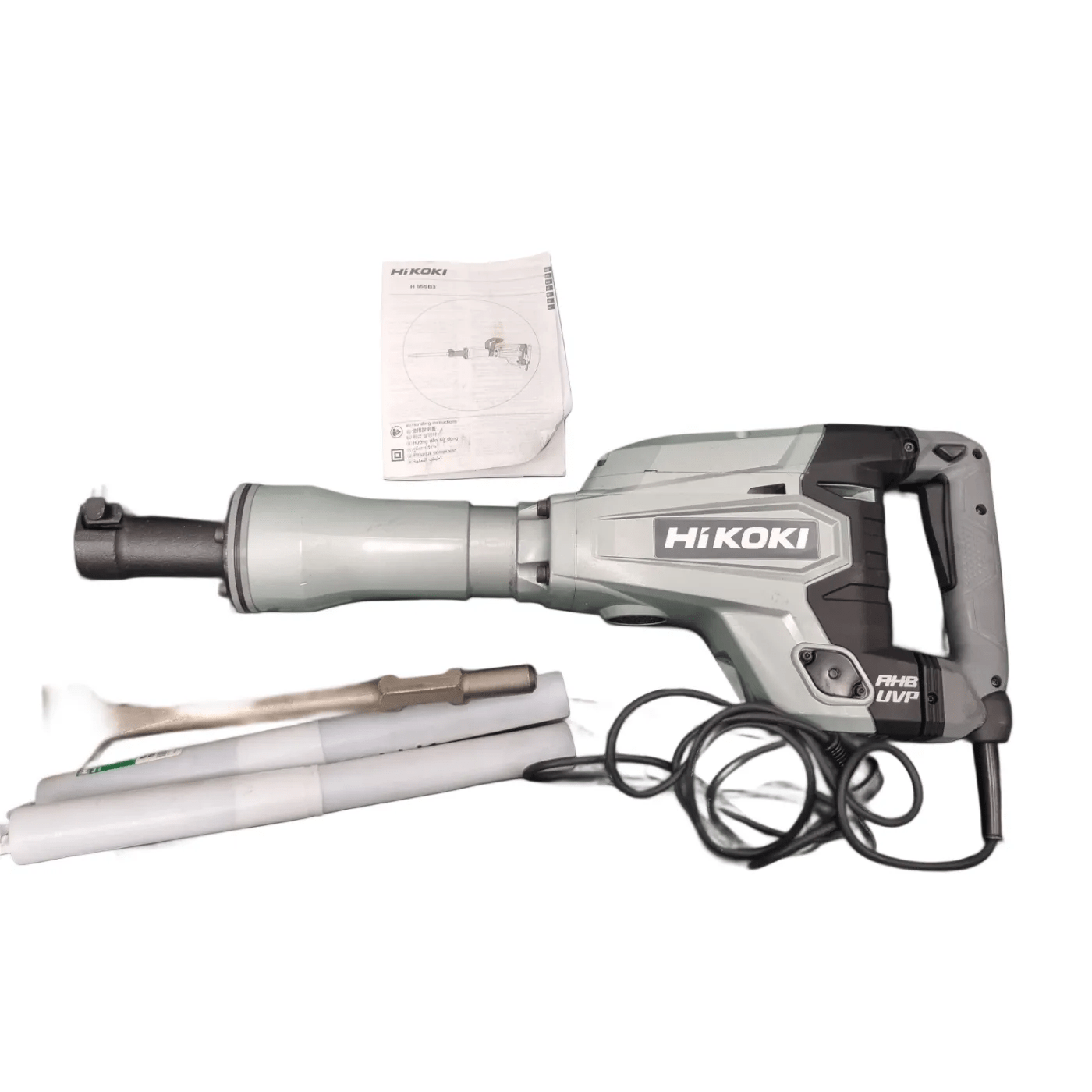 Hikoki 1400W 30mm Hex Demolition Hammer Drill H65SB3 – With Case & Drill Bits (WR 1356729) **Pick Up Only**