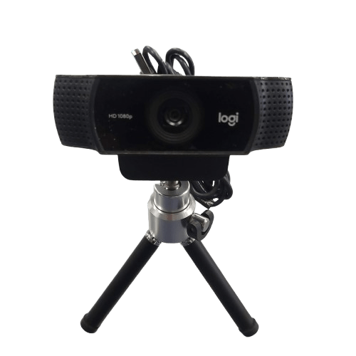 Logitech HD 1080P Black Pro Webcam C920 On Mini Tripod