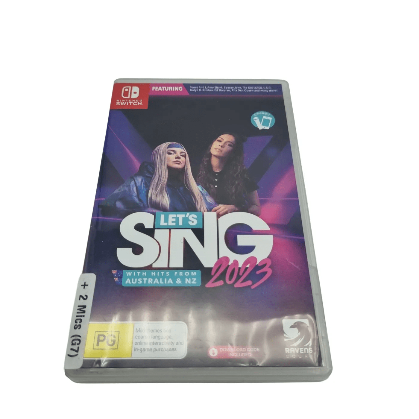Nintendo Switch Game: Let’s Sing 2023 + 2 Microphones