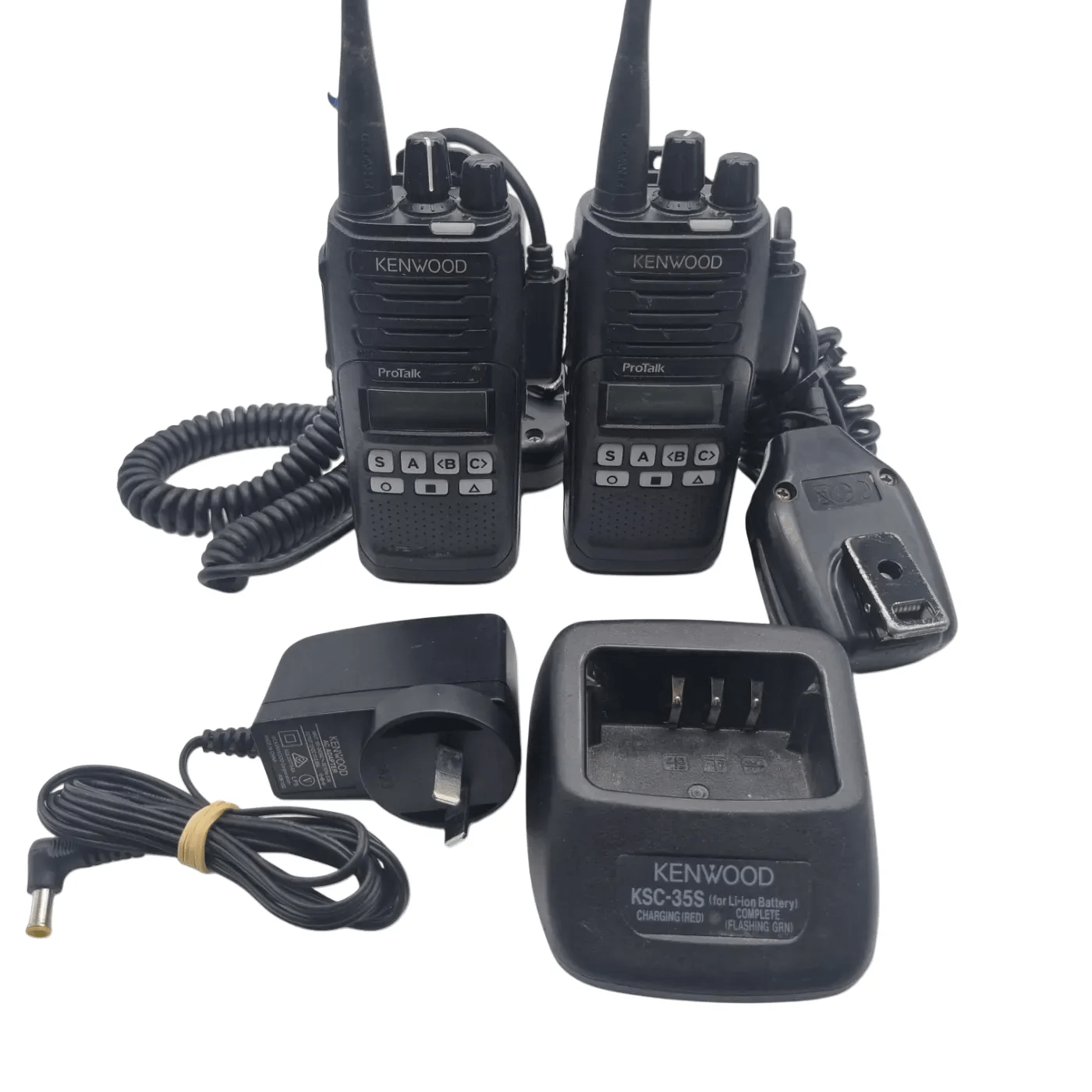 Kenwood TK-3710 Two Way Radio Bundle Including: Two Radios & One Charging Dock