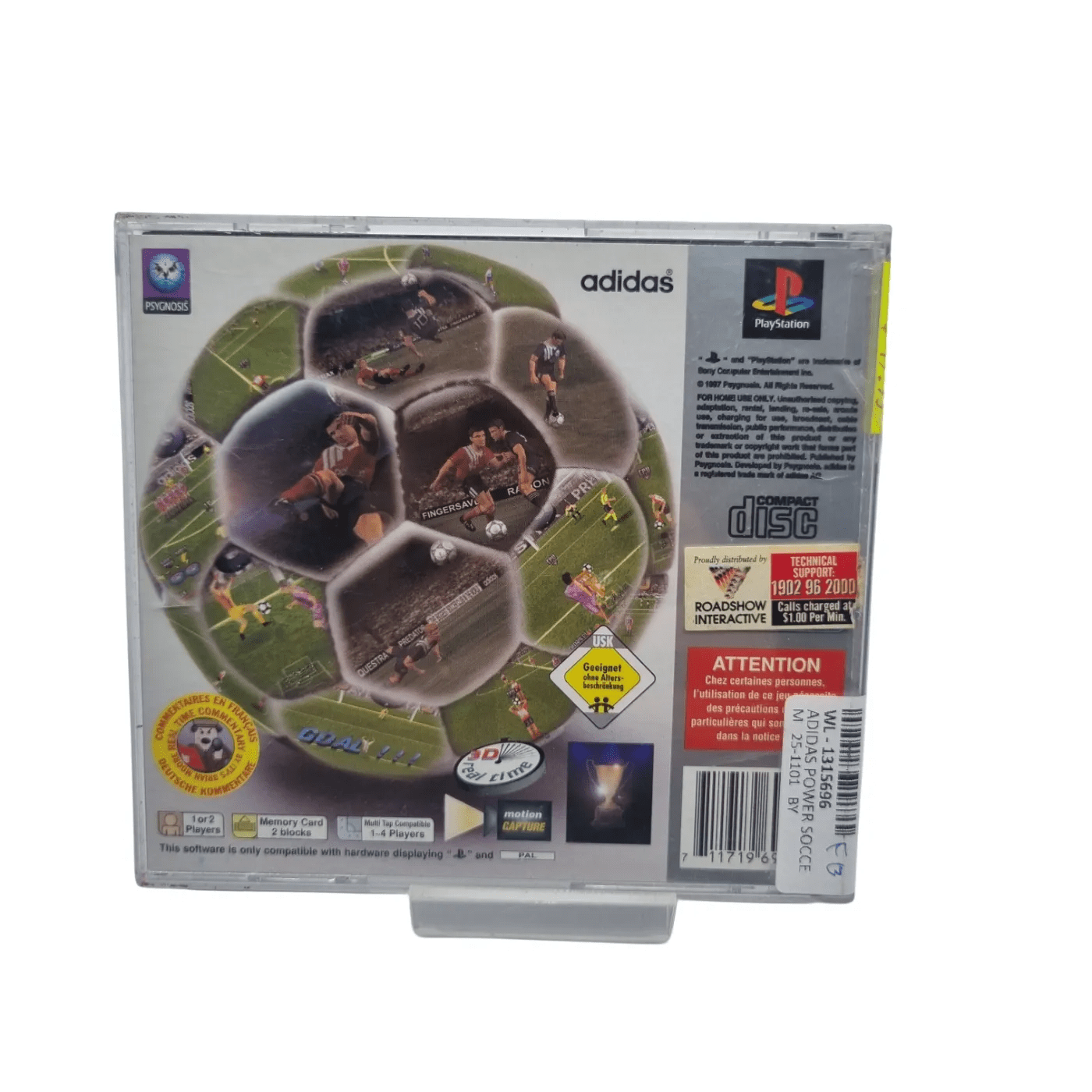 Adidas Power Soccer – PlayStation 1 Game