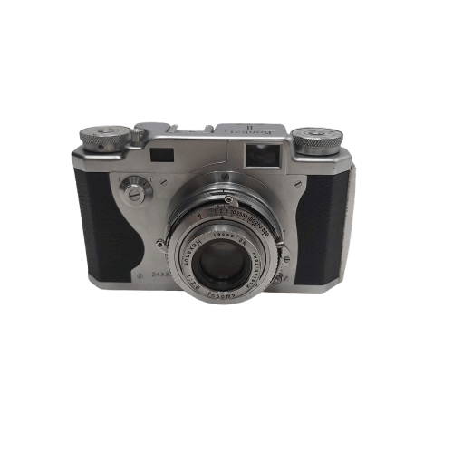 Konica KonicaRapid-S 35mm Film Camera Silver – Includes: Leather Carry Case