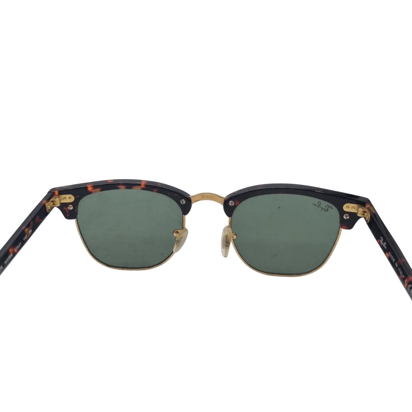 Ray-Ban RB 3016 Clubmaster Sunglasses Includes Original Black Case – Slight Scratch on Lens (WR 1343492)