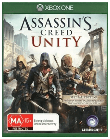 Assassins Creed Unity Xbox One Game Good Condition With Manual