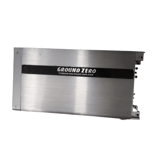 Ground Zero GZTA 1.1200DX-II 1500W Single Channel D Class Amplifier, Silver, Good Condition, No Cables