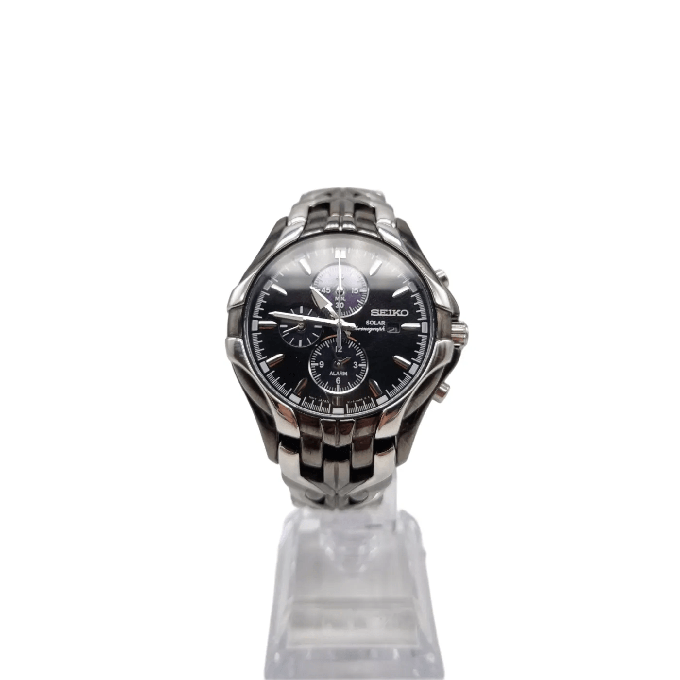 Seiko V172-0AK0 Solar Powered Chronograph Watch