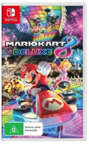 Nintendo Switch Game Mario Kart 8 Deluxe, Very Good Condition, With Case No Manual