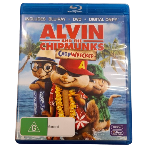 Alvin And The Chipmucks Chipwrecked Bluray ONLY, In Triple Play Case