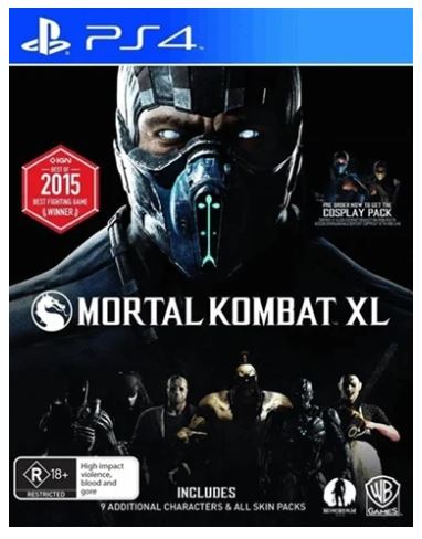 Sony Playstation 4 Mortal Kombat XL Game, Good Condition With Case
