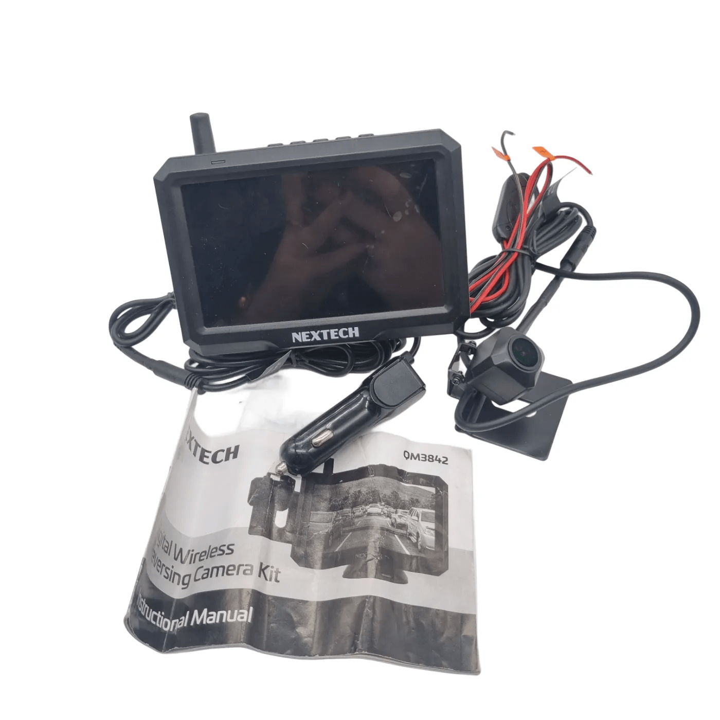 NNextech QM3842 Dash Cam Kit – Black With Monitor And Manual (WR 1278006)