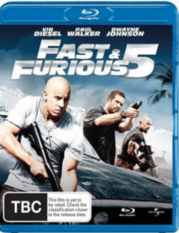 Fast And Furious 5 Blu Ray Good Condition