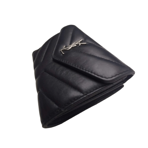 Saint Laurent Wallet Black Loulou Small Flap Bag  (NA 1343988)