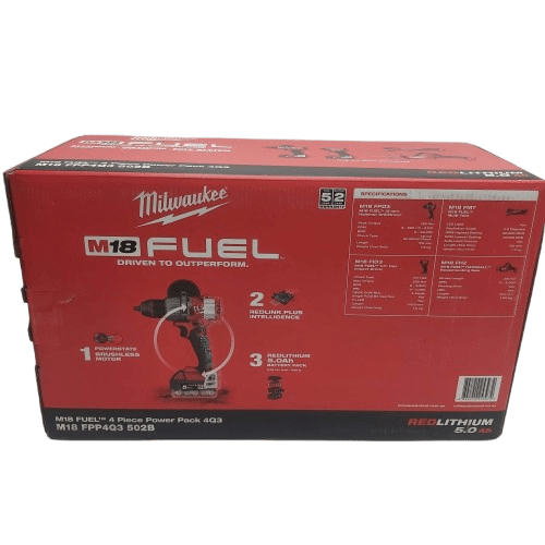 Milwaukee M18 M18FPP4Q3502B FUEL 4 PIECE POWER PACK (NA 1354459)