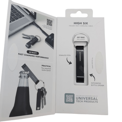 Vonmahlen All-In-One Cable + Bottle Opener VM-HSX-01, Black, Like New (NA 1352696)