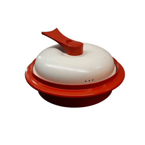 Rangemate Quart Nonstick 4-piece Pan Set for Microwave Cooking, Red
