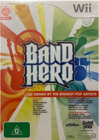 Band Hero Wii Game Good Condition With Manual