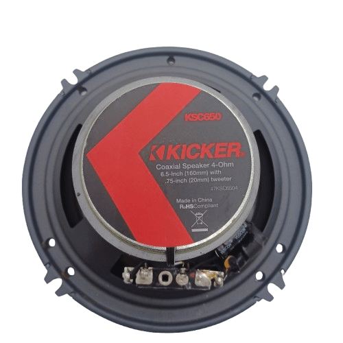 Set Of 2 KSC650/47KSC6504 100W 4Ohm Elite Coaxial Speakers 6.5in With Planet Audio AC1600.4 4Ch Mosfet Power Amplifier, With Grills No Other Accessories (LE 1356685)