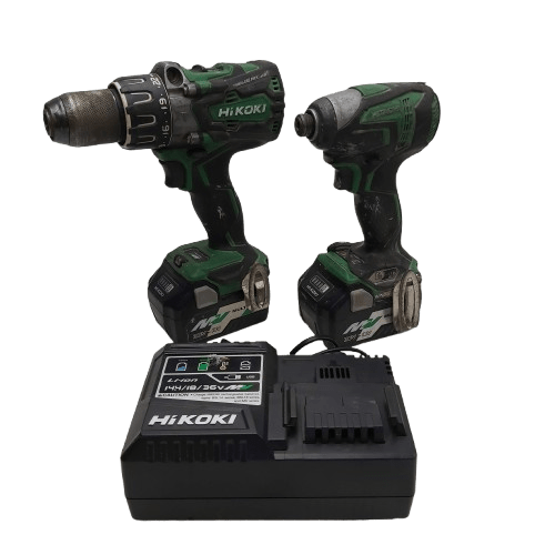 HiKOKI 36V 2-Piece Pack – KC36DC | Includes DV36DC Drill, WH36DC Impact Driver, 2 Batteries, Charger & Carry Case