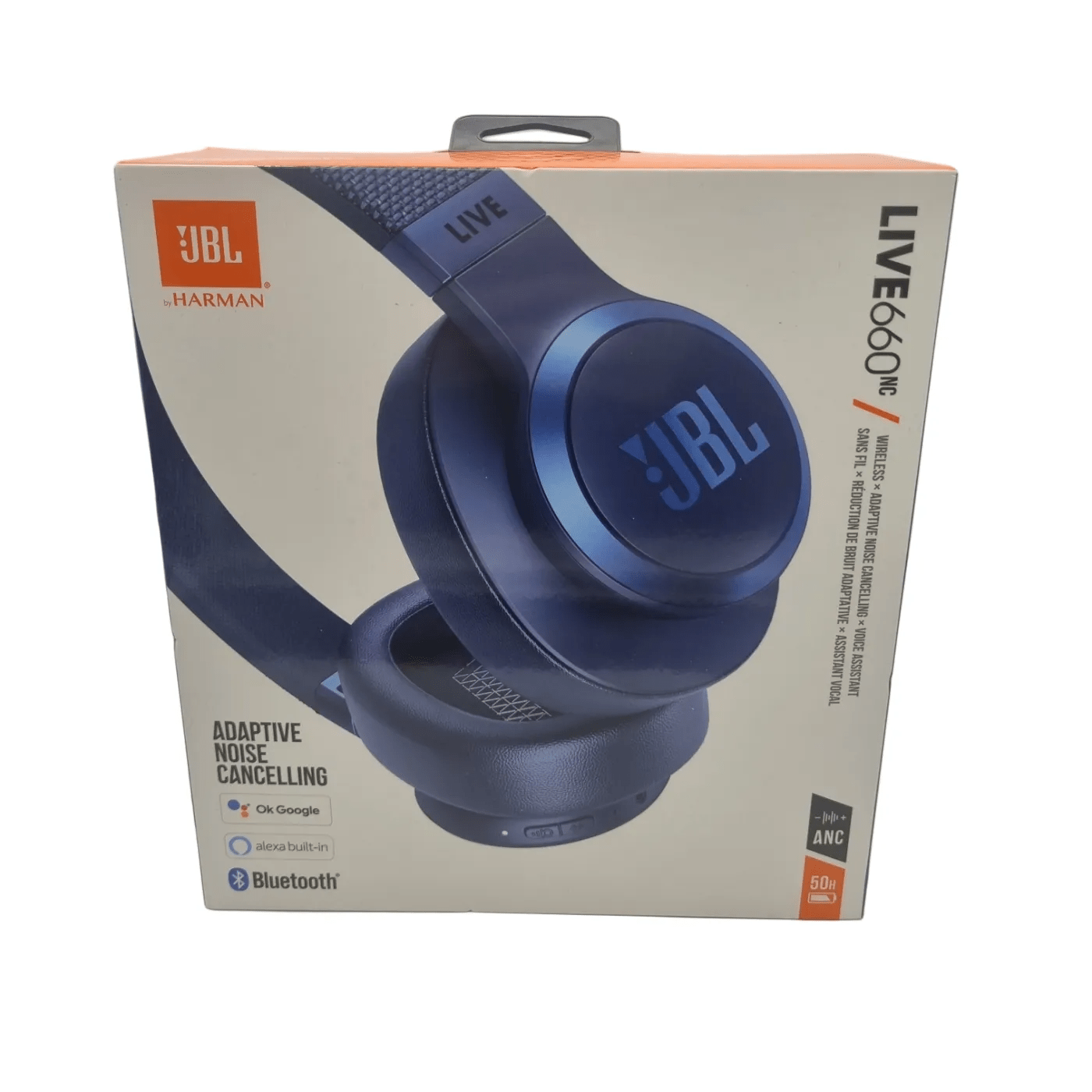 JBL HEADPHONES LIVE 660 NC  *BLUE* LIKE NEW IN BOX