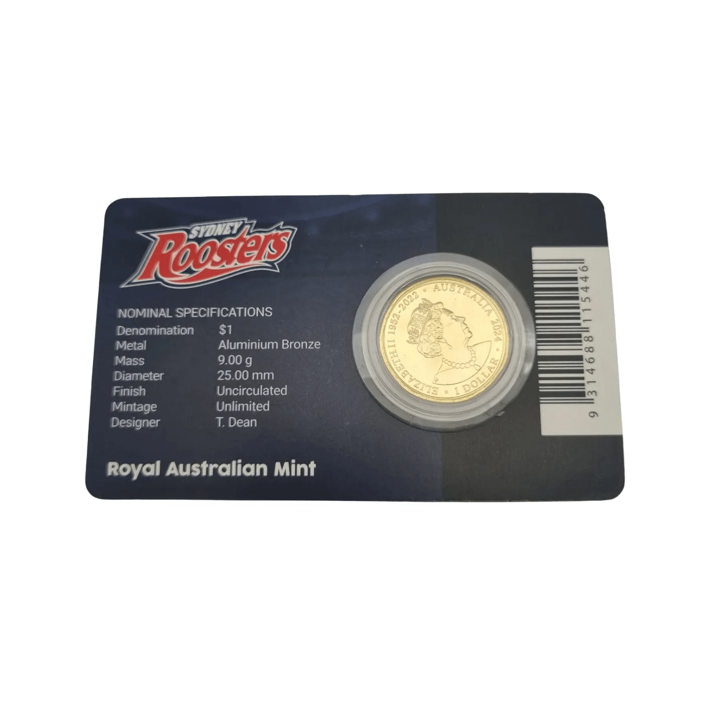 2024 Roosters $1 Uncirculated Coin