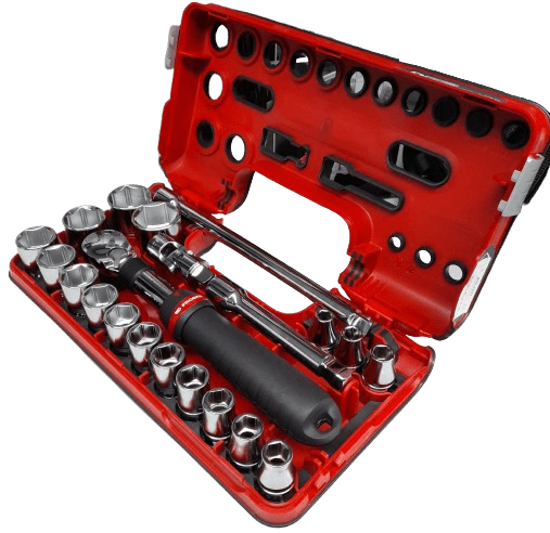 FACOM SXL.DBOX1PB 21PCE Metric 1/2″ Standard Socket Set with Ratchet Like NEW