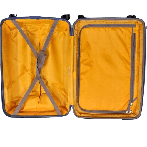 Calvin Klein Big Monogram Denim Color ABS Material Hard 24″ Large Size Suitcase ( GE ) Pickup Only
