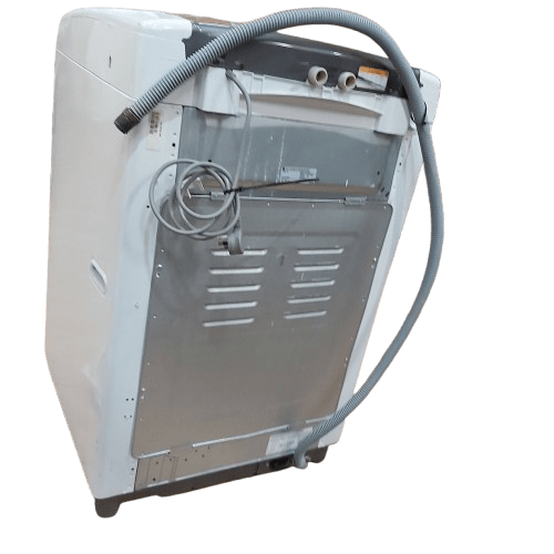 **LOCAL PICK UP ONLY** LG Top Loader Washing Machine WT-H8006, White, 8KG, Some Rust To Front Panel, With 3x Hoses + Drain Hose (NA 1343872)