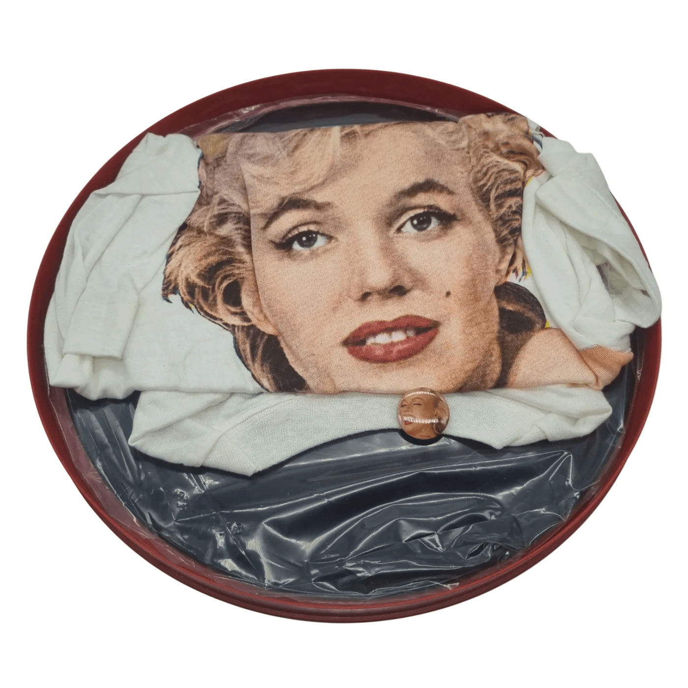1972 Remember Marilyn Limited Canister Red By Marilyn Monroe LP Vinyl – Includes: Marilyn LP, 4-Colour T-Shirt, Button, Pop Out Switch Card, 10 Glossies