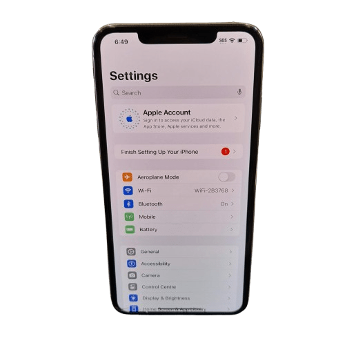 Apple Iphone XS MAx 256GB Battery 73% No Charger Small Crack In Bottom Left (GE)