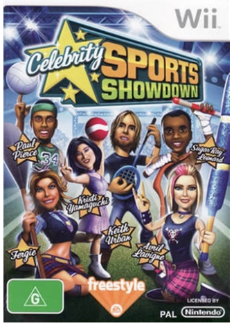 Celebrity Sports Showdown Nintendo Wii Game Average Condition With Manual