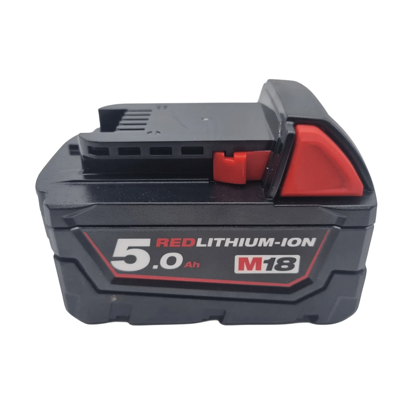 MILWAUKEE 18V 5.0Ah RED LITHIUM-ION Battery – M18B5 (As New)