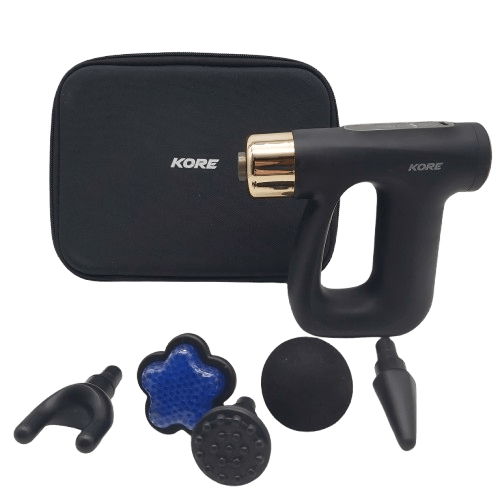 Kore Mini Hot And Cold Massage Gun KO-HMA-HC01 In Case With 5 Attatchments