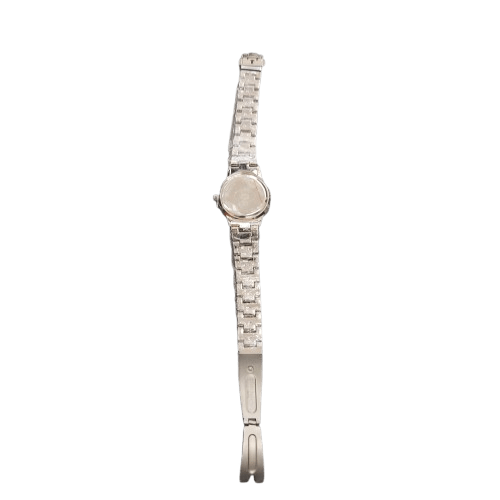 Ladies Laura Ashley Silver Watch * Band Is Broken – Still Has Plastic On Band