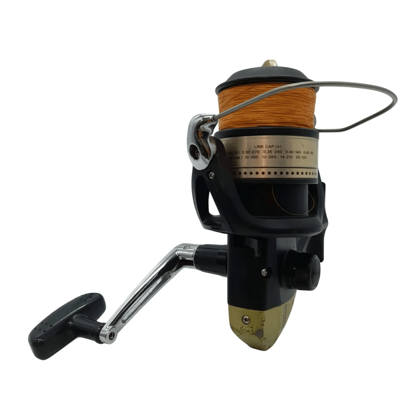 Shimano Reel – Fishing 6000FB Hyperloop Black/Gold with Orange Line (WR 1353300)