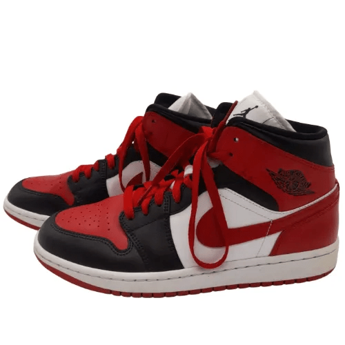 Air Jordan 1 Mid “Alternate Bred Toe” Sneakers – US Men’s Size 10