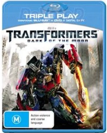 Tranformers Dark Of The Moon Triple Play Blu Ray With Bluray + DVD & Digital Copy