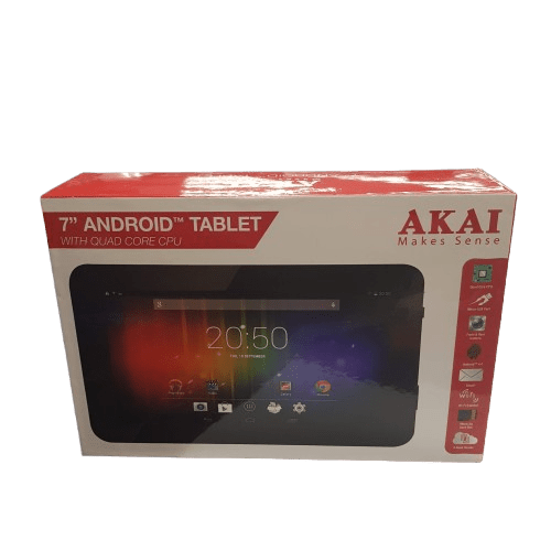 Akai Tablet WH7012 Storage: 512MB + 8GB Memory With Charger Like New in Box (MR 1345652)