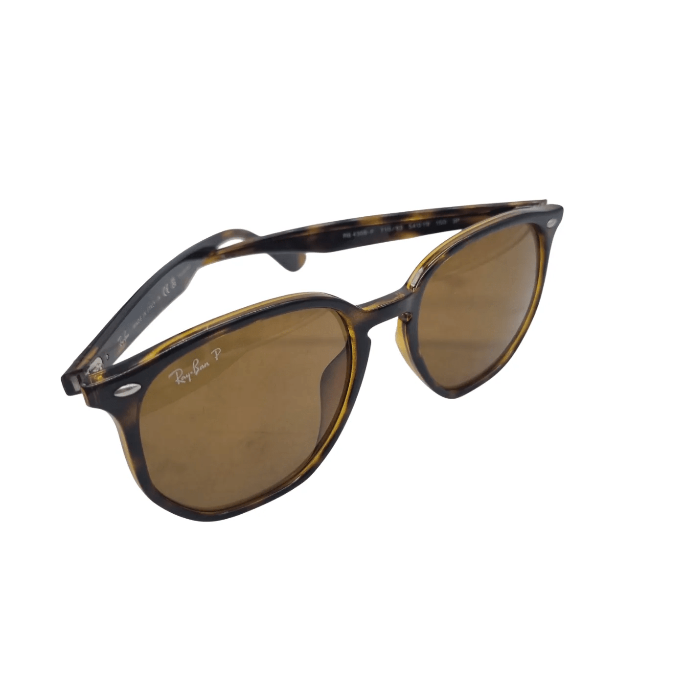 RAY-BAN SUNGLASSES RB4306-F – BROWN/BLACK + CASE + CLOTH  (WR)